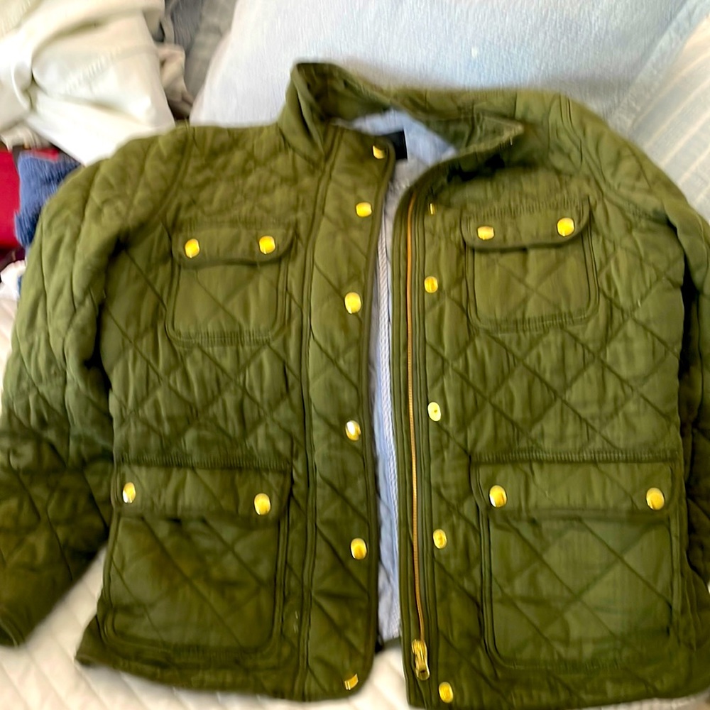 Hunter Green Jcrew Jacket
